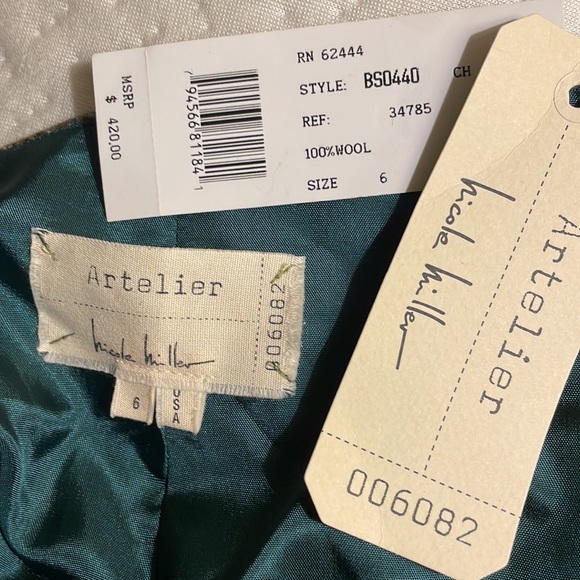 Nicole Miller Artelier Abstract Print Pencil Skirt - Picture 8 of 8